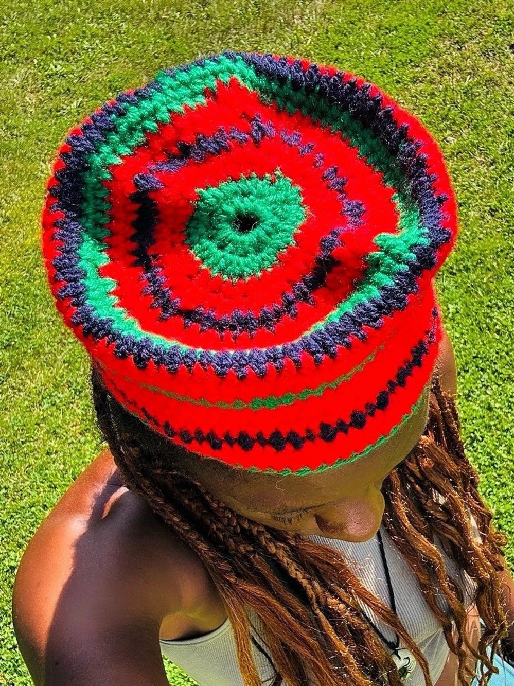 Men Colorful Patterned Hat - Picture 2 of 3